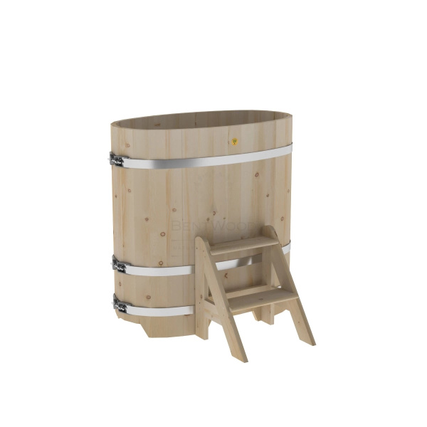 Купель овальная из кедра 0,59х1,06